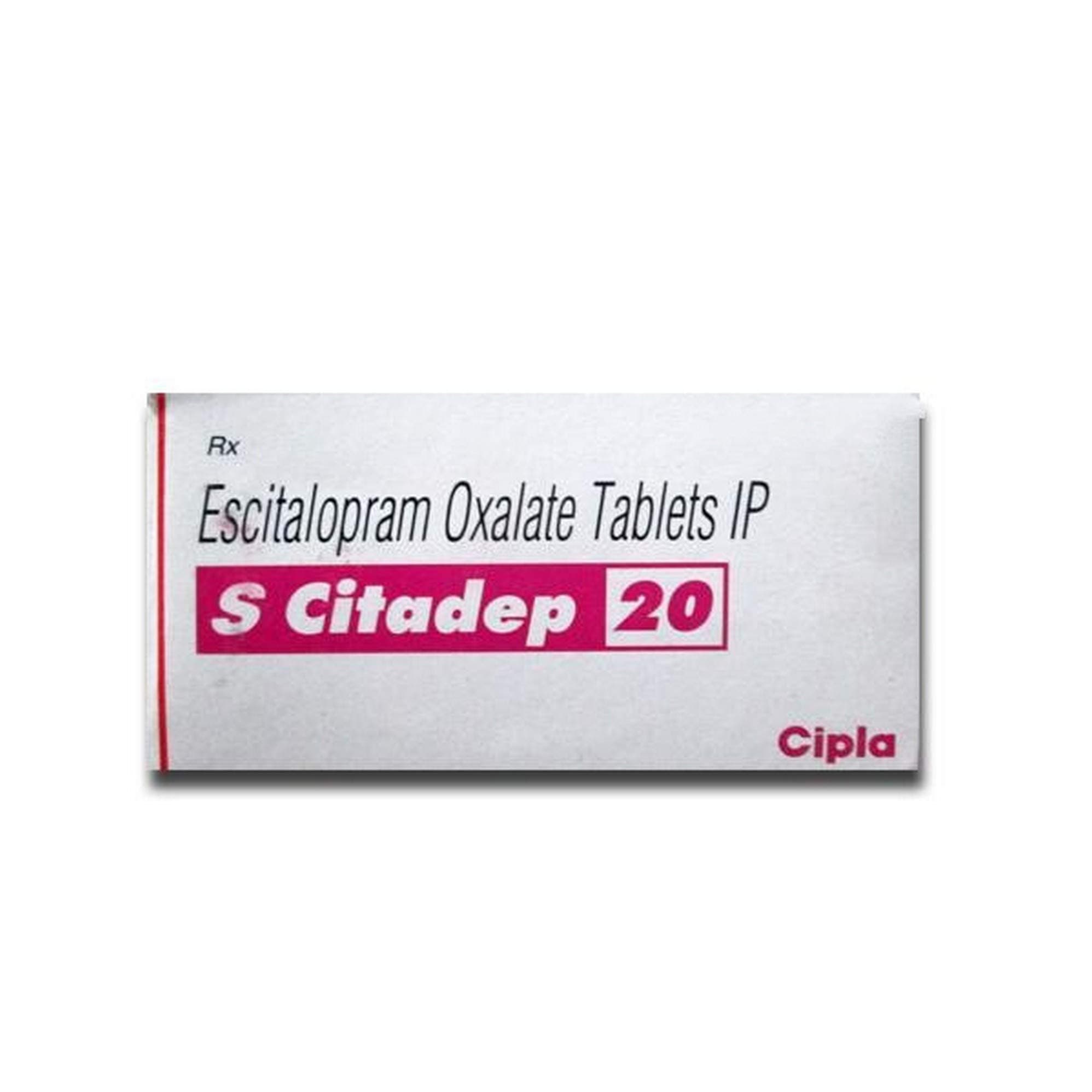 S Citadep 20 - Strip of 10 Tablets