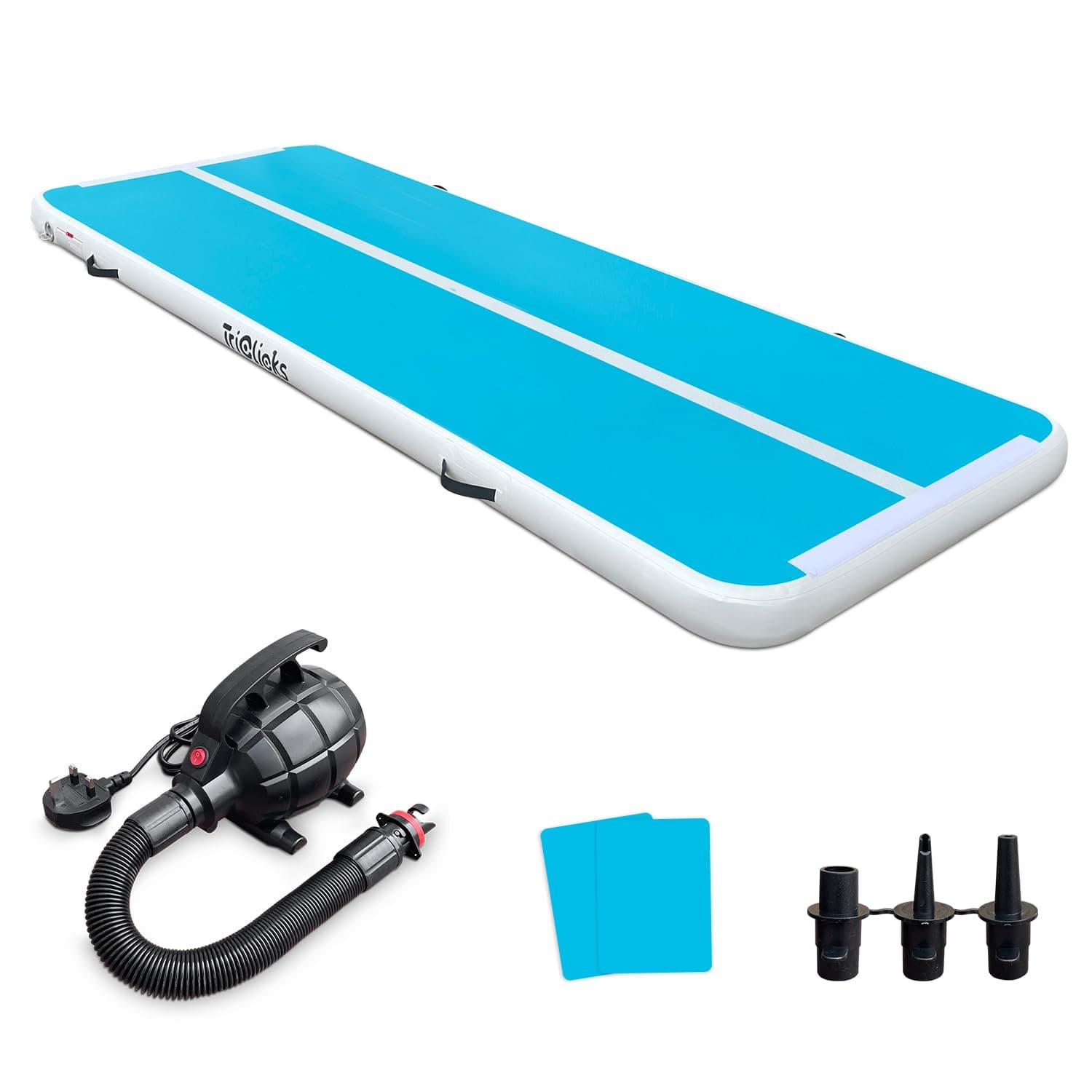 3M/4M Air Gymnastics Track Tumbling Mat Inflatable Gymnastics Mat with Electric Air Pump, Inflatable Tumble Track Gym Mat for Home Use/Training/Cheerleading/Yoga/Water Fun