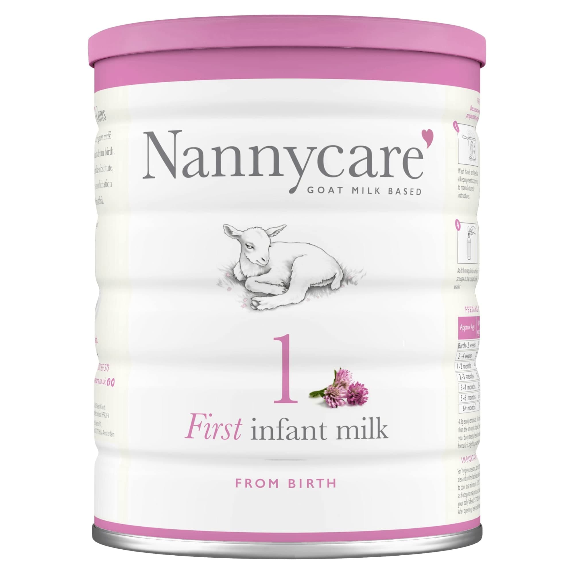 Nannycare 1 Goat Milk Based First Infant Milk From Birth 900g