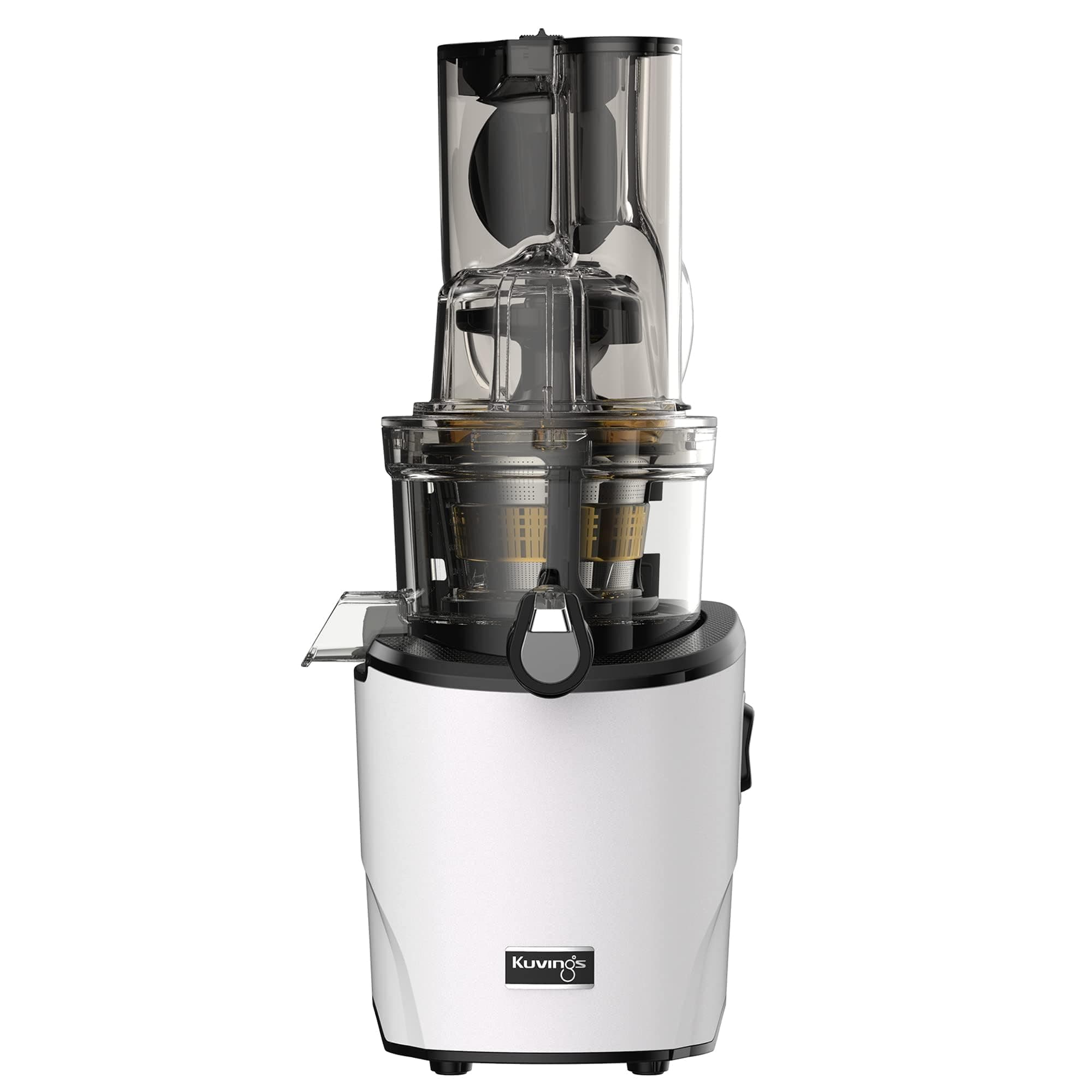 Whole Slow Juicer REVO830SWP Cold Press Masticating Juicer Machine - Extra Wide 88mm & 48mm Food Chutes - Quiet Strong Motor Auto-Cut Fruits & Veggies - Smoothie Sorbet Attachment - White