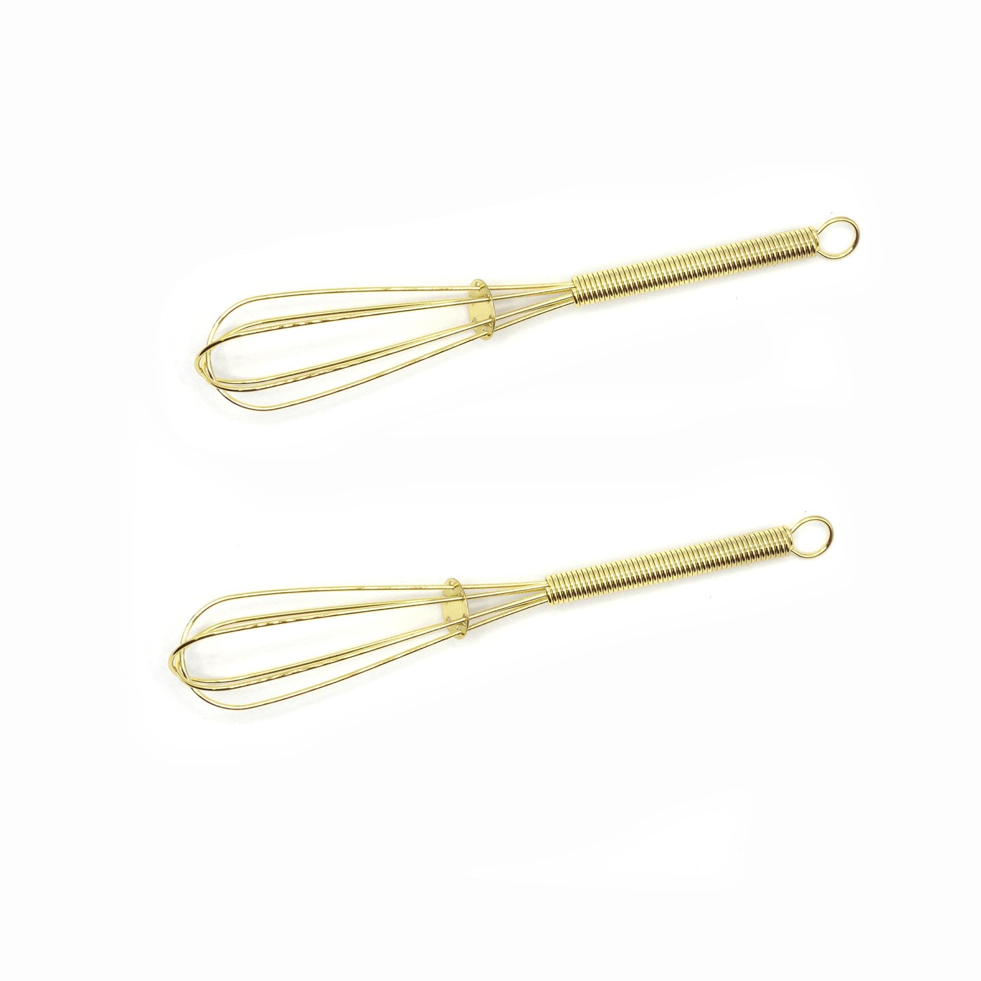 GEPOR Mini Whisks 5 inch 2Pcs Gold