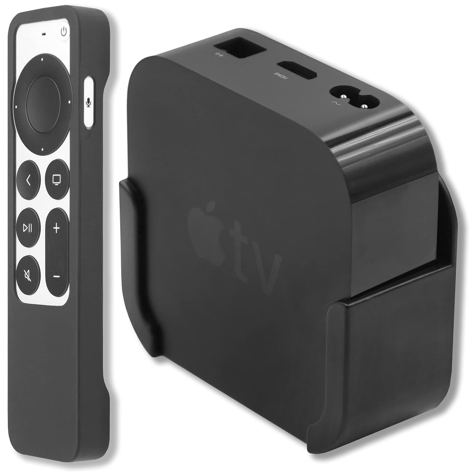 Apple TV 4K 1st 2nd Wall Mount + Siri Remote 2nd 3rd Cover