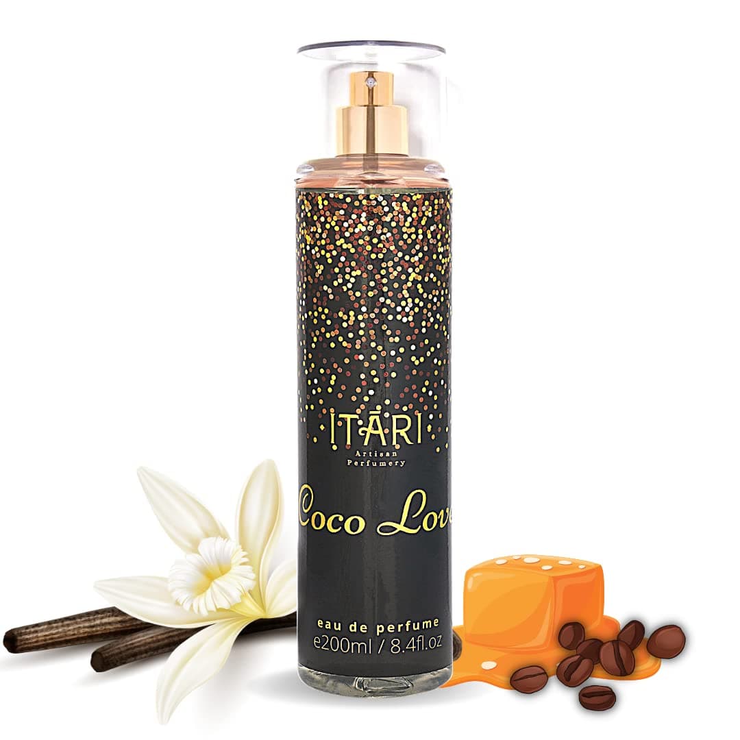 Itari Coco Love Vanilla & Cocoa Body Perfume Mist | Fragrance Perfume Very Long Lasting For Men & Women | 150Ml Gift For Wife, Sister, Girlfriend No Gas