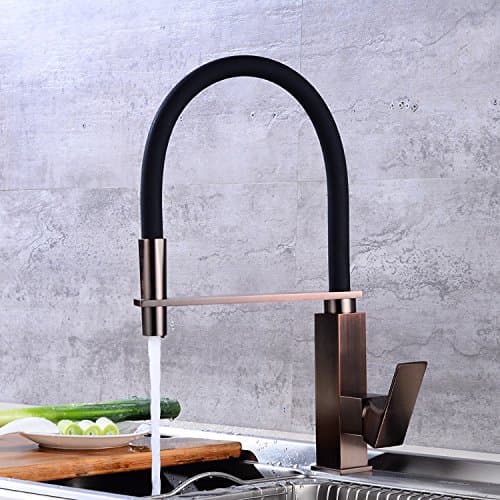 SAEJJ-Four Kitchen Taps Copper Seat Type Double Type Cold And Hot Water Tap