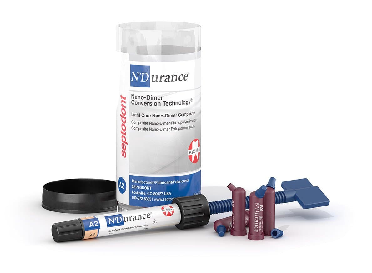 Septodont 01-C3056 N'Durance Light Cure Nano-Dimer Low Shrinkage High Conversion Composite Syringe Refill, 4.5 g, B1 Shade