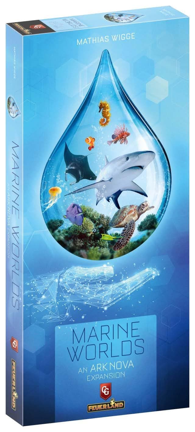 Capstone Games Ark Nova: Marine Worlds Expansion Strategy Board Game for Ages 14+ | Competitive Euro-Style Zoo Management with Sea Animals, Aquariums, Card Drafting | 1–4 Players | 90–150 Min