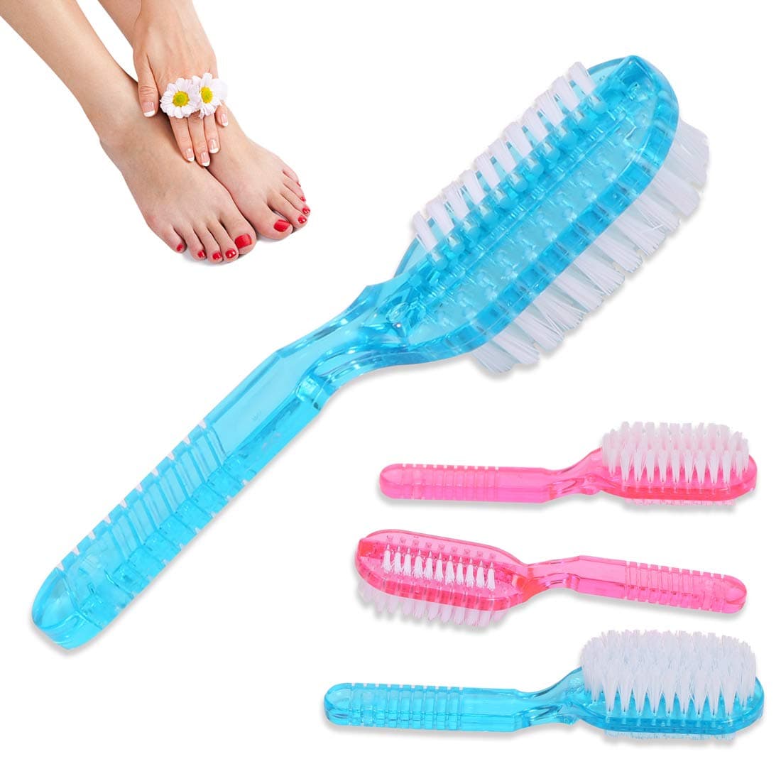fingernail Scrub Brush Toe Cleaning Brush Handle Grip Nail Brush Home Laundry Cleaning Clothes Shoes Foot Scrubber