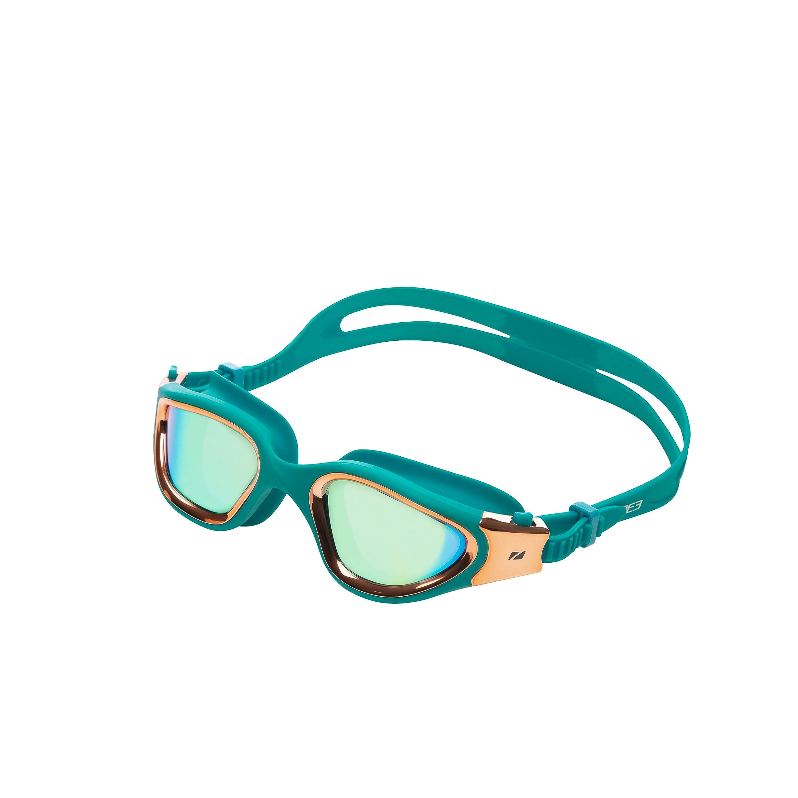 Vapour Goggles Anti-Fog Treated Lenses and 100% UVA/UVB Protection For Open Water Swimming, Teal Color