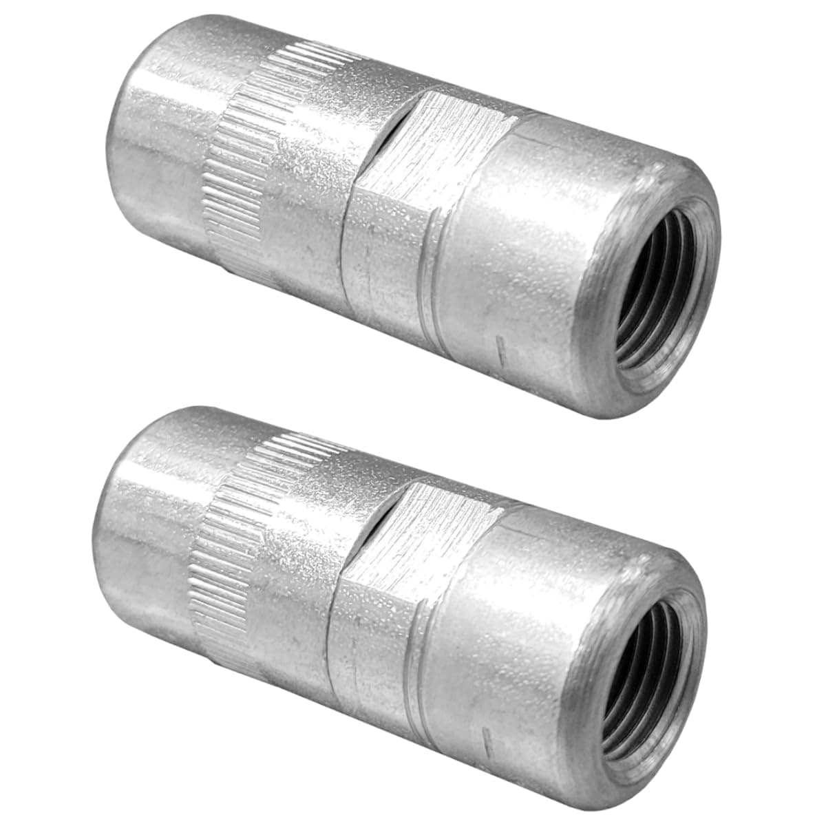Greae Gun End Connectors Samoa Steel Jaw Professional Grease Couplings (2PK)