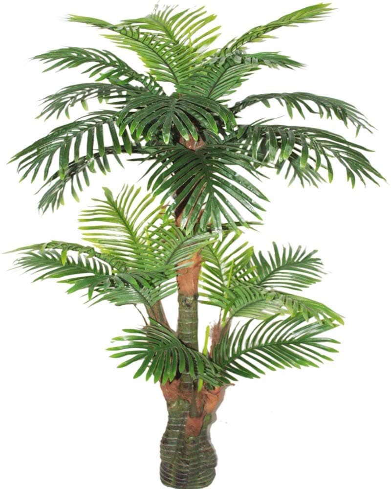 AMERIQUE Gorgeous & Unique 5' Tropical Palm Artificial Plant Silk Tree, Real Touch Technology, with UV Protection, Super Quality
