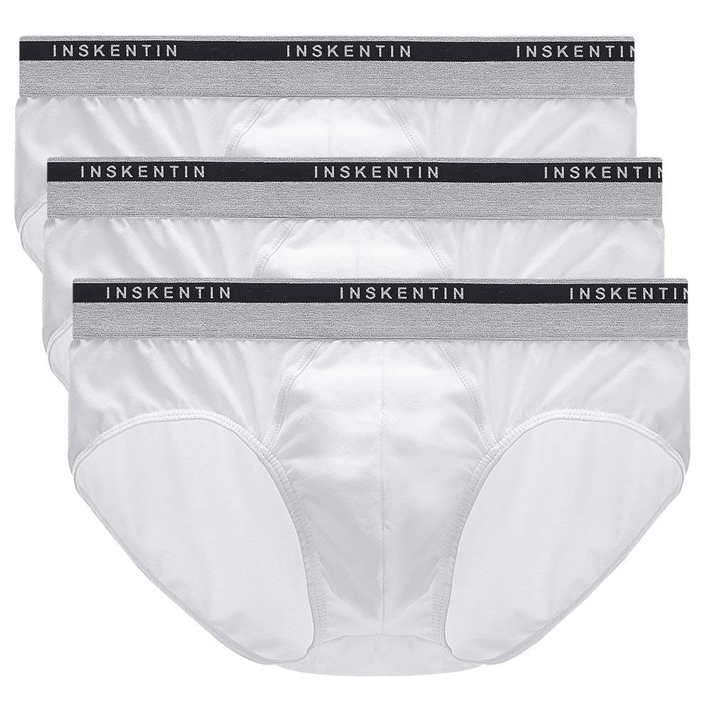Men's 3 Pack Low Rise Cotton Hip Briefs Slim Fit Contour Pouch Sexy Underwear
