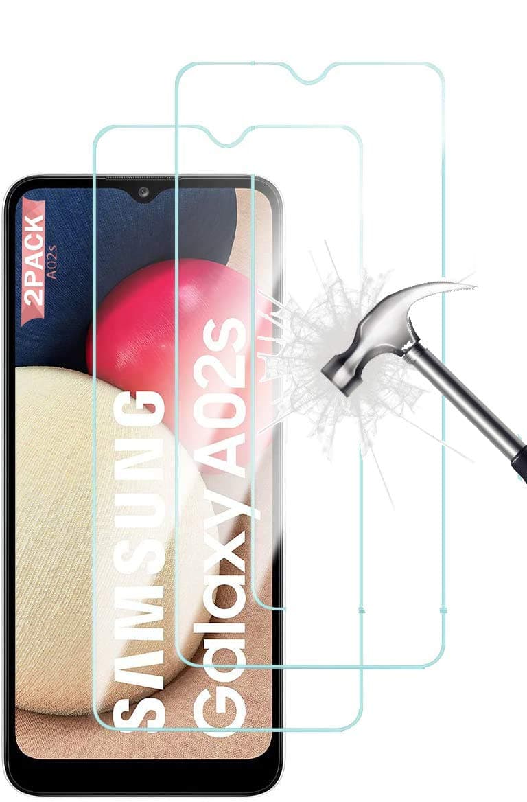 (2 PACK) Galaxy A02s / A03s / A13 5G Tempered glass Screen Protector [Tempered Glass] shatterproof Scratch Resistant [Anti-Scratch] 9H Hardness Film Bubble Free for (Samsung A02s/A03s/A13)