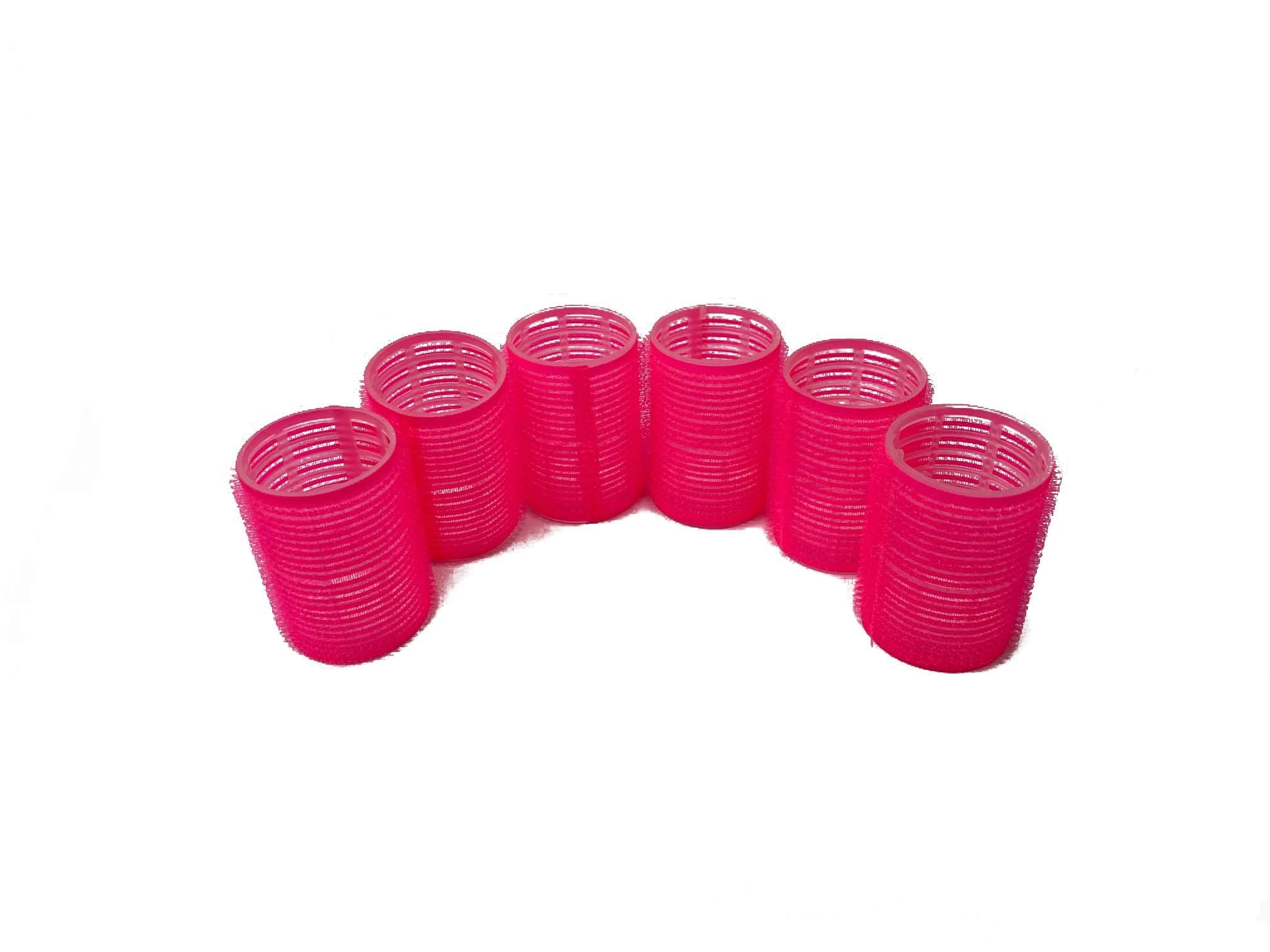 Self Grip Holding Hair Curler Rollers Pink Color Large Size – 6 PC
