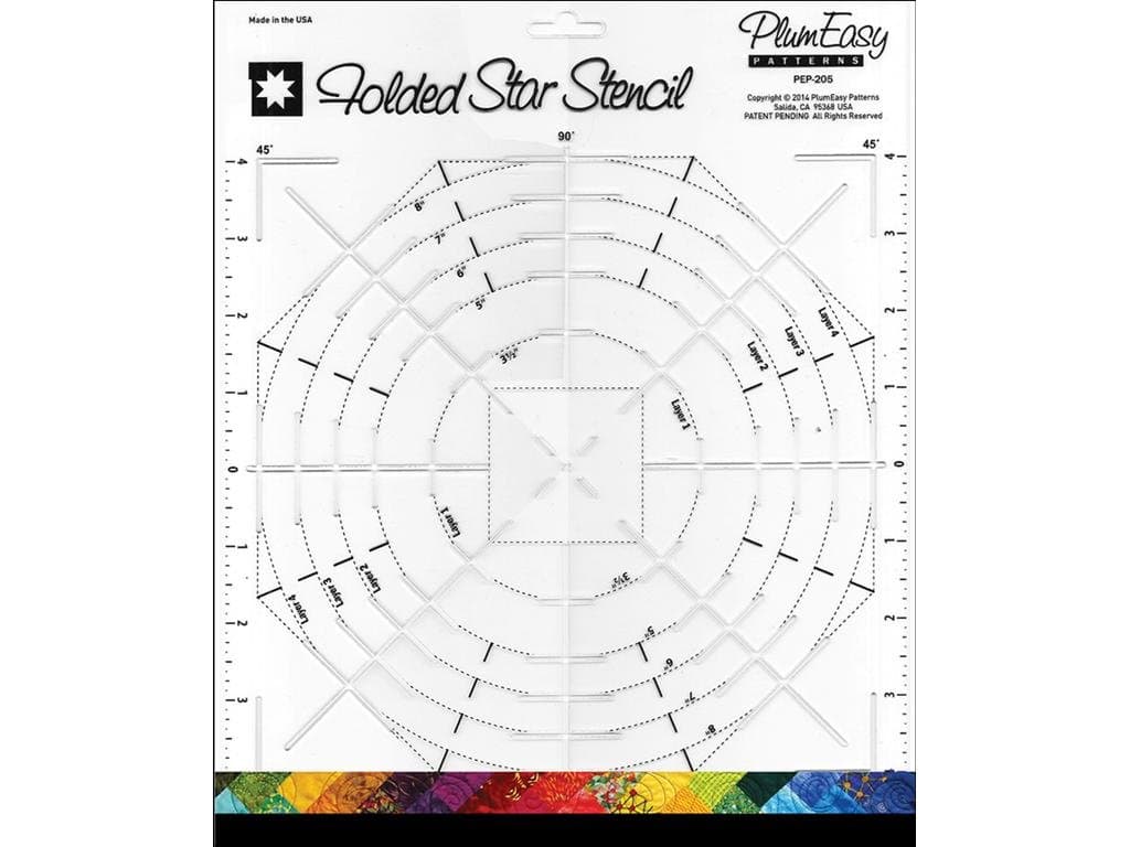 Folded Star Stencil