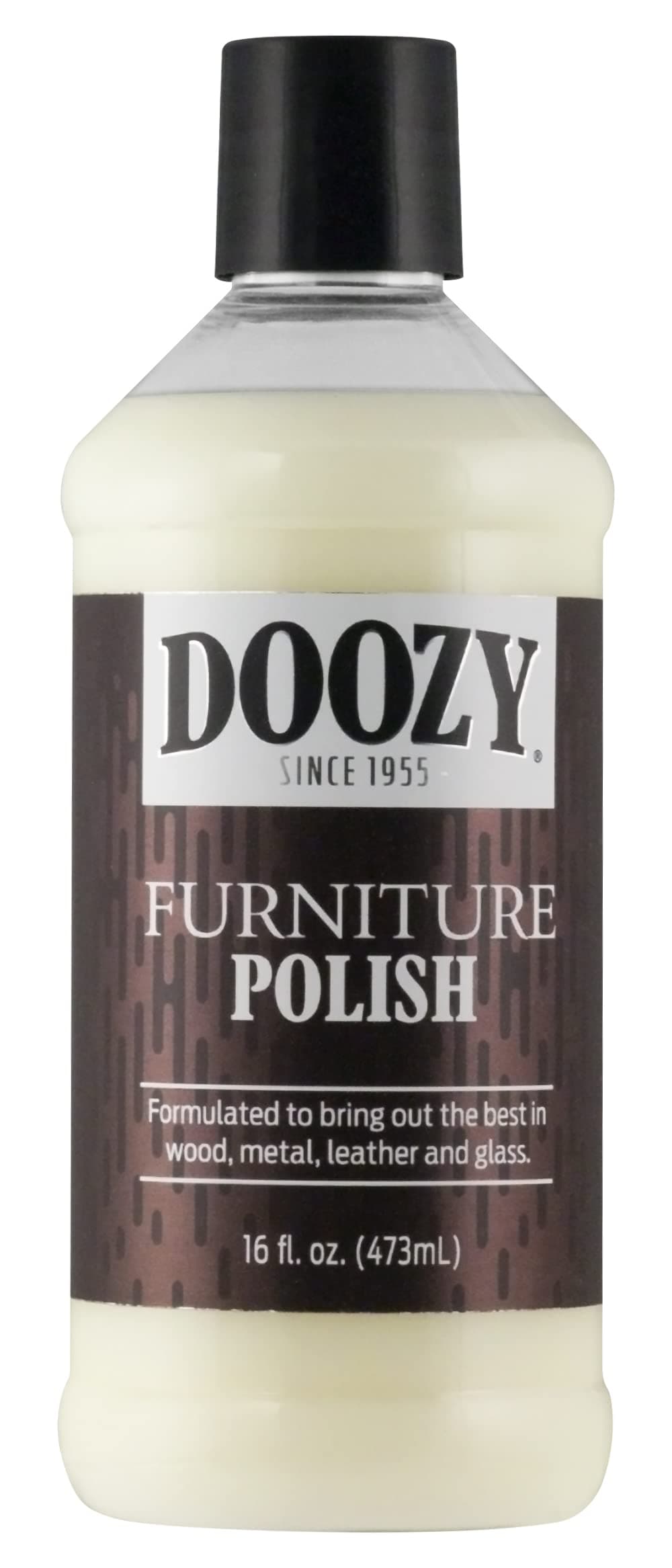 - Doozy 16 oz Furniture & Cabinet Polish for All Wood & Metal, Leather & Glass - Oak, Teak, Dark & Light Wood - Best to Clean, Restore, Protect, Shine & Conceal Fine Surface Scratches
