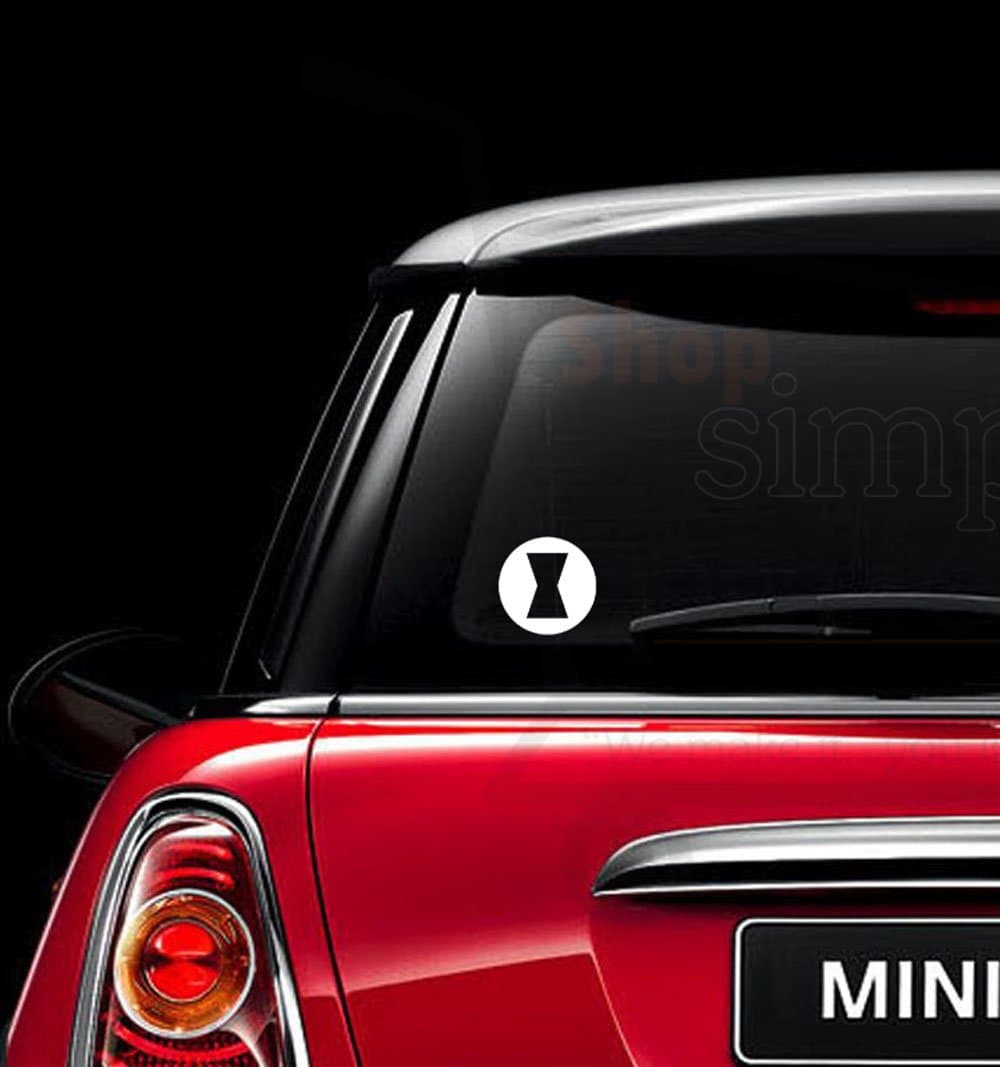 Black Widow Vinyl Decal, 4" Tall, Set of 2 by Shop Simply Perfect