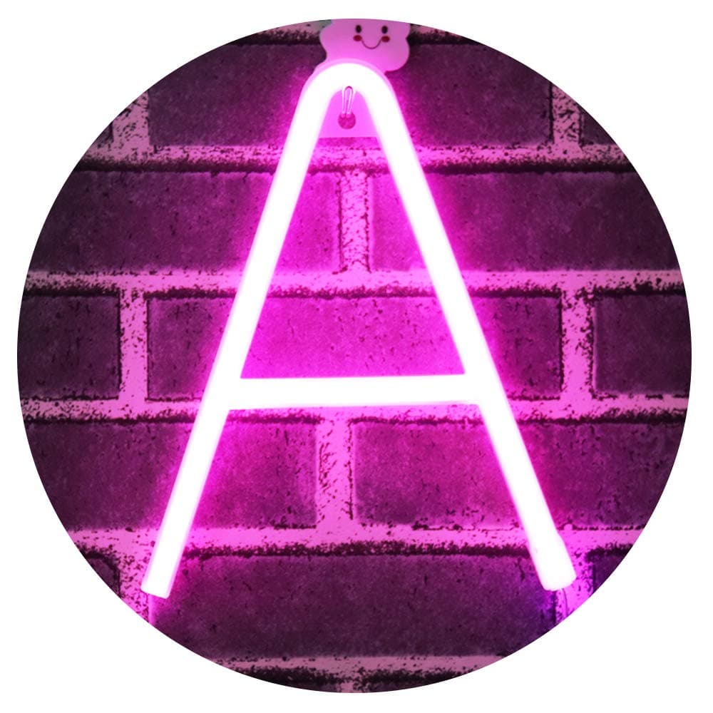 Pink Neon Letters