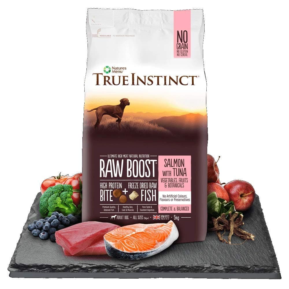 Natures Menu Dog Adult True Instinct Raw Boost Salmon & Tuna 5kg