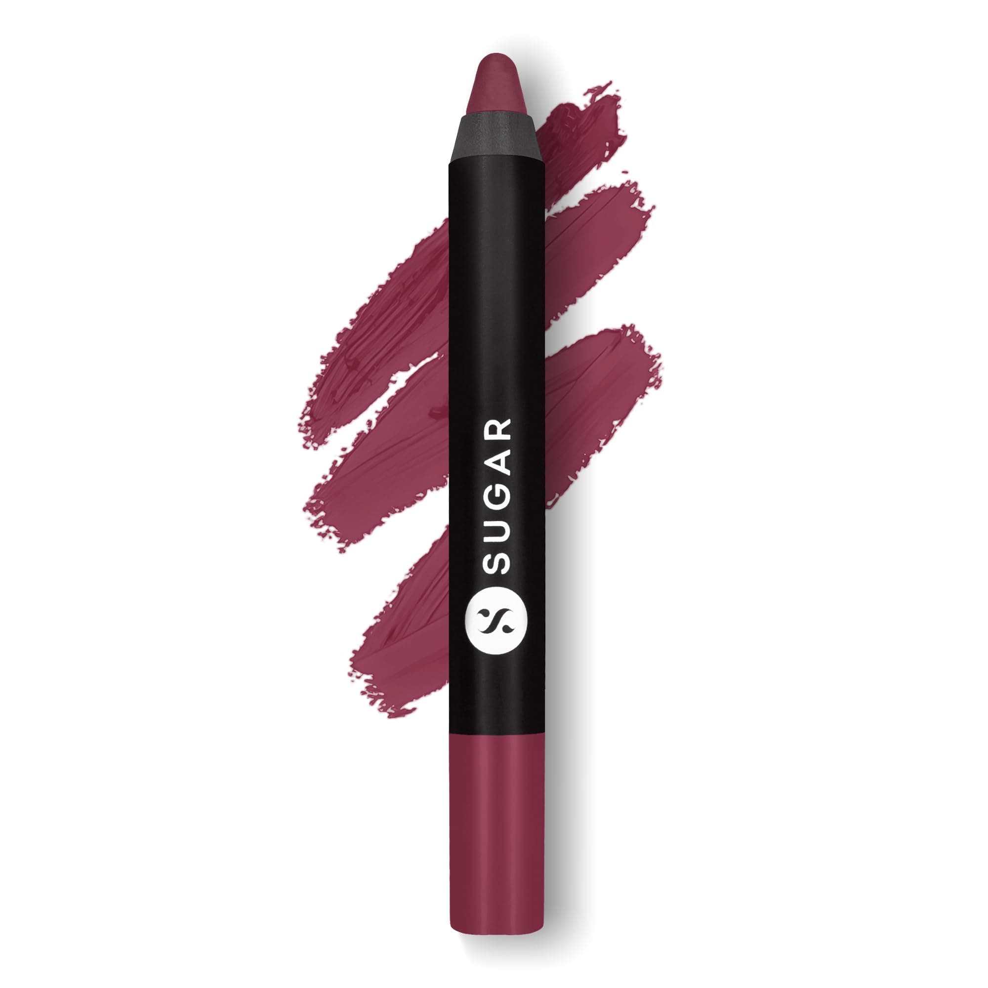 Matte As Hell Crayon Lipstick 15 Stephanie Plum (Plum Mauve) With Free Sharpener, 2.8 gms