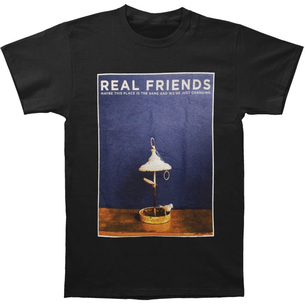 Real Friends Men's Maybe This Place is The Same T-Shirt Black