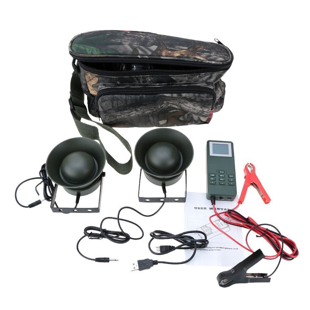 SmartEra®outdoor Hunting Decoy Bird Caller Mp3 Bird Sound with 2 Sealed Design Loudspeaker 50w Amplifier 150db with Camouflage Carry Bag
