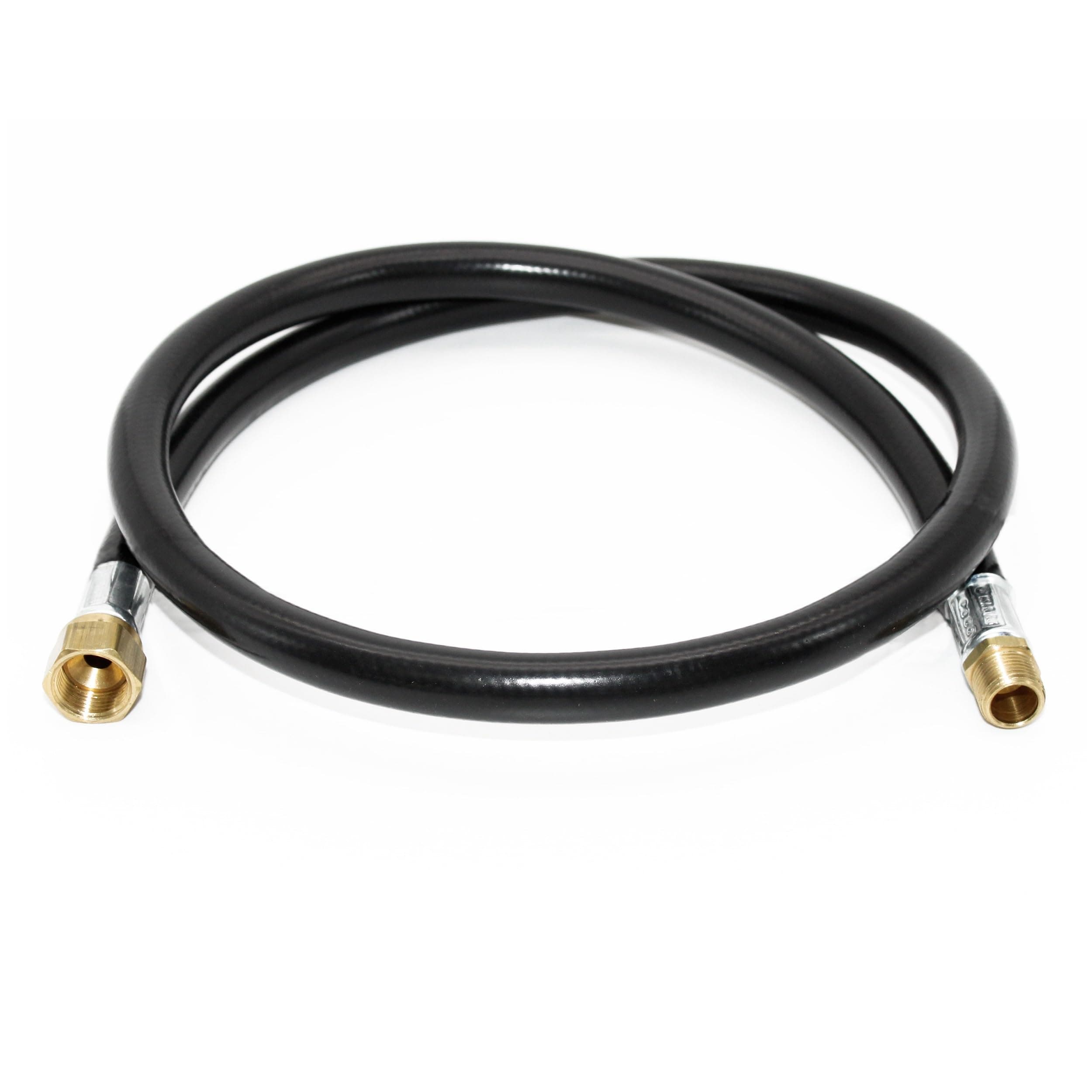 Thermo Plastic Hose Assembly For LP and Natural Gas, 48 Inch, 3/8 Inch ID - 100383-48, Black