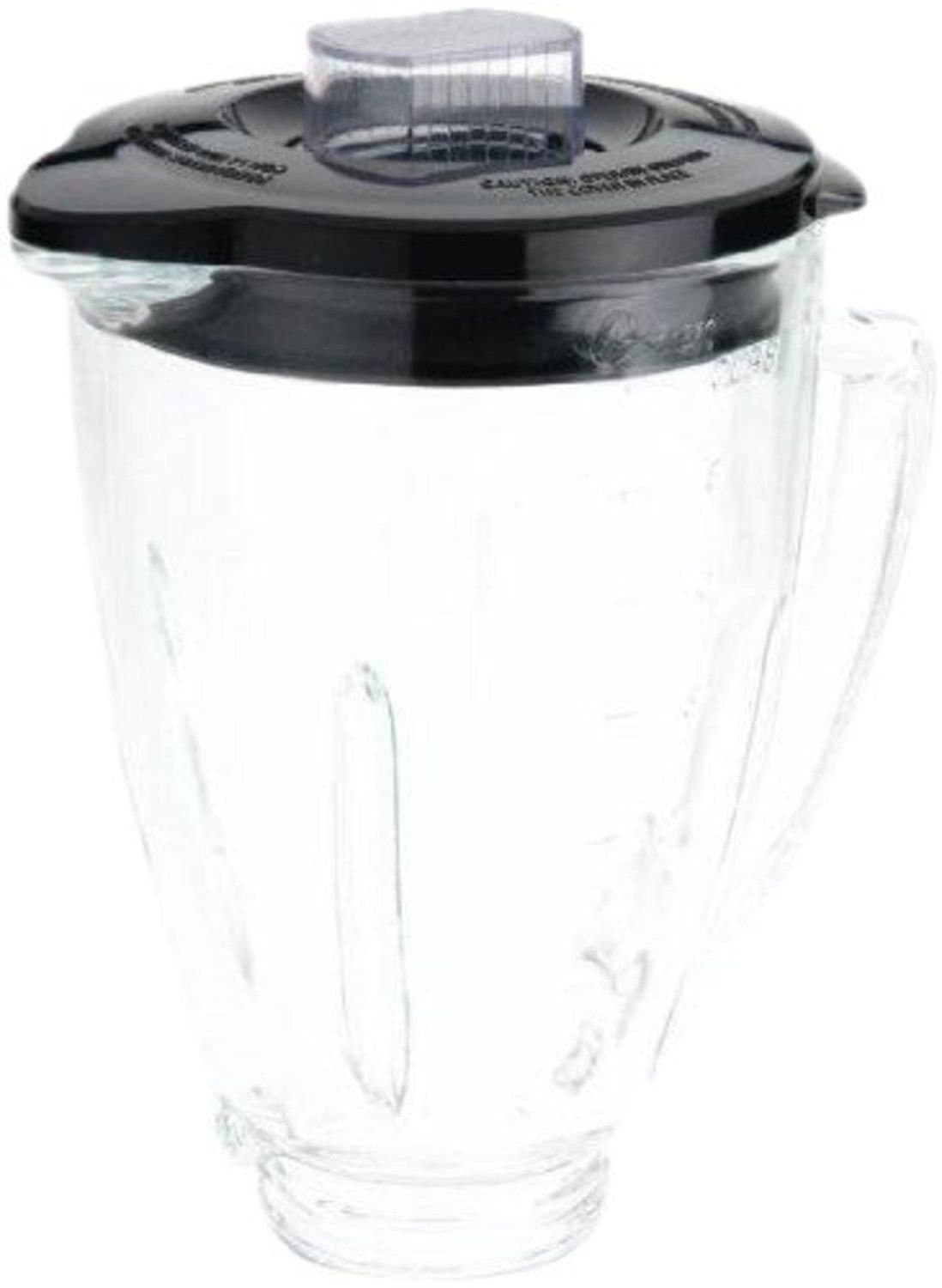 Oster Blender 6-Cup Glass Jar, Lid, Black and clear