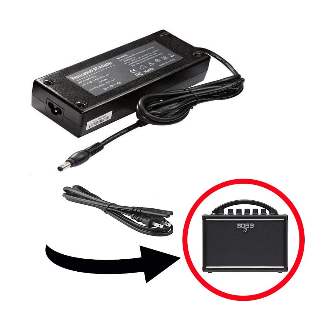 AC Power Supply Adapter Charger Replacement with Cord, Compatible with BOSS KATANA-MINI Guitar Combo Amplifier Amp Katana Mini
