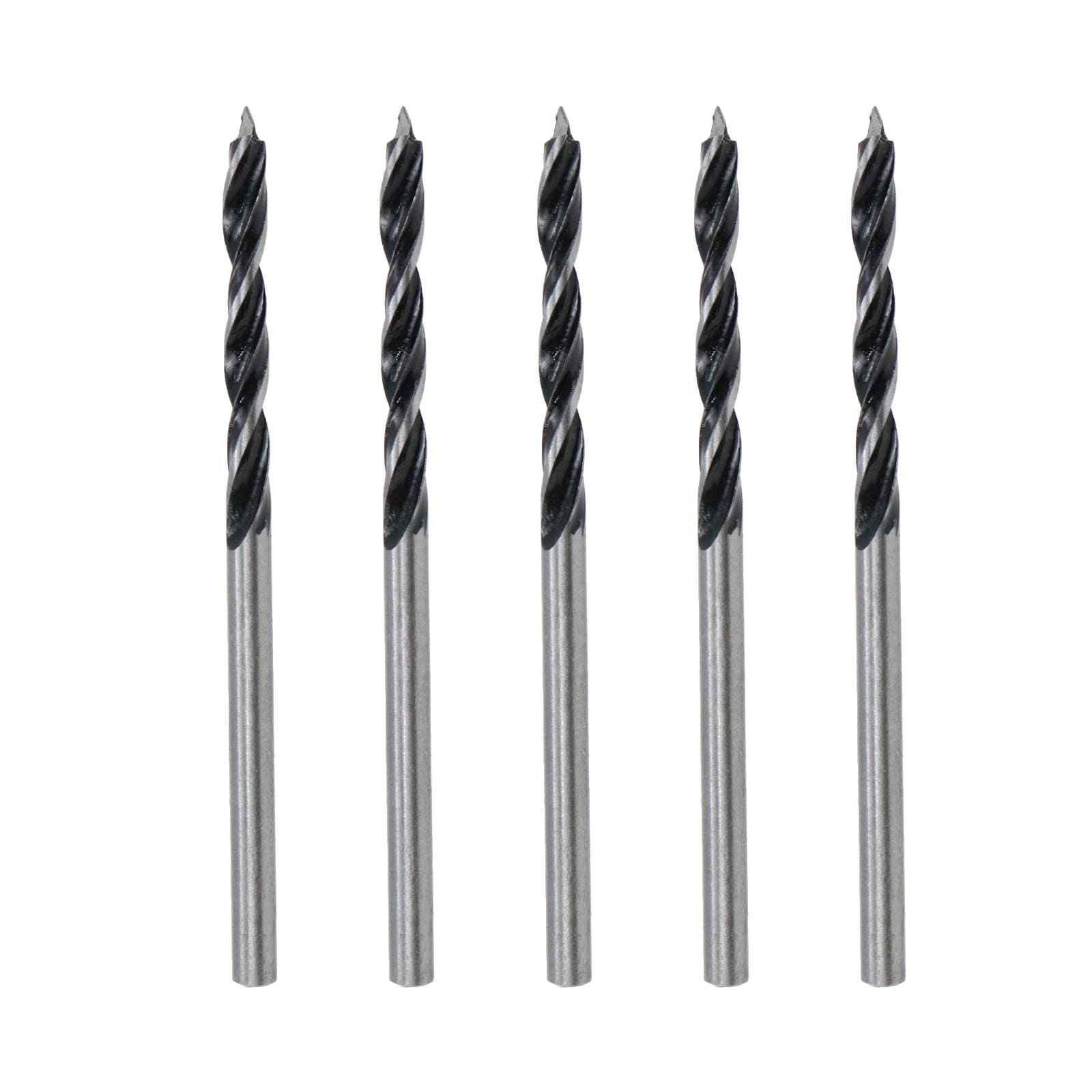HONJIE 3mm Wood Drill Bit 3 Point Woodworking Drill 5pcs