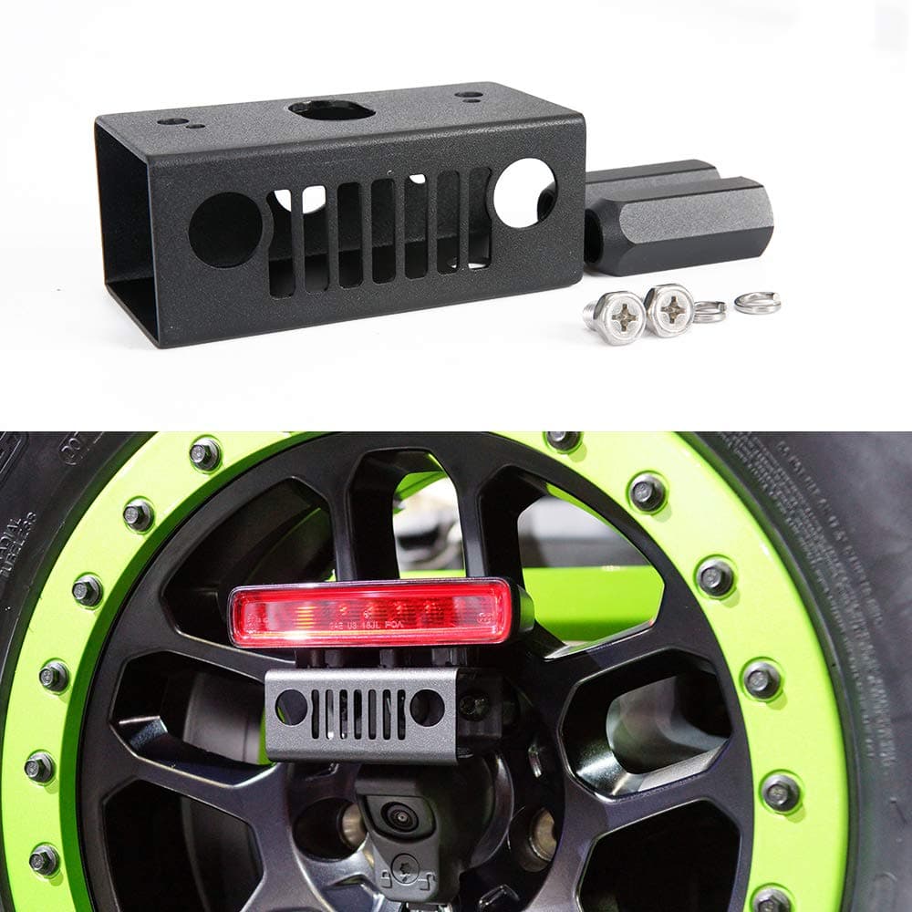 Marchfa Third Center Brake Light Relocation Kit High Mount Stop Light Bracket for Jeep Wrangler JL 2018