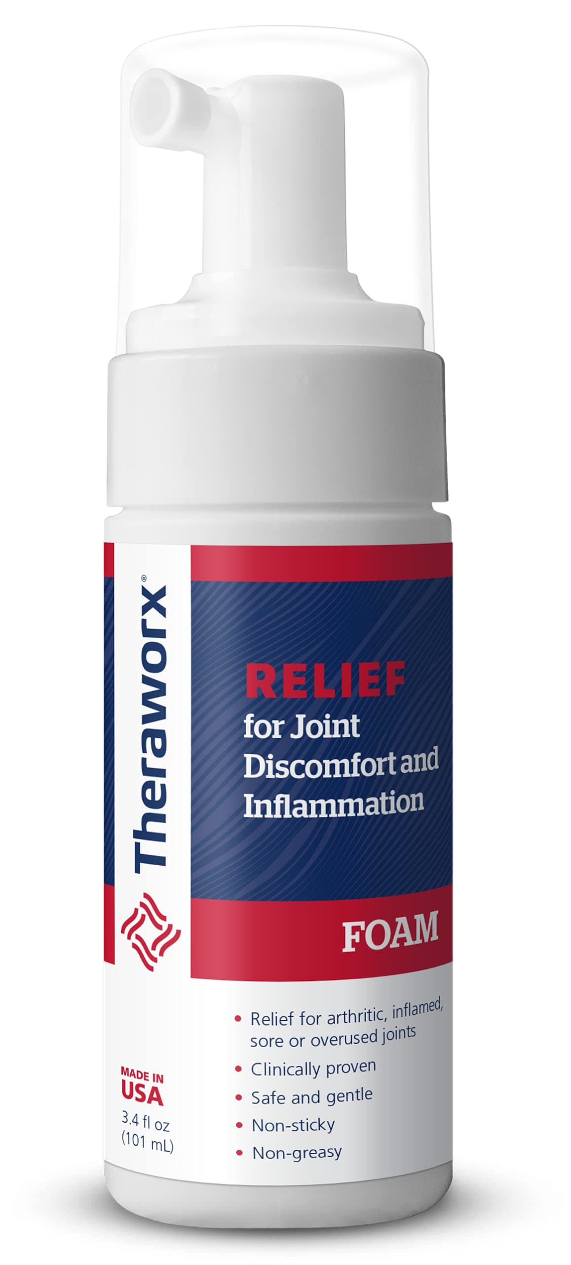 THERAWORX RELIEF Joint Discomfort and Inflammation Foam 3.4oz