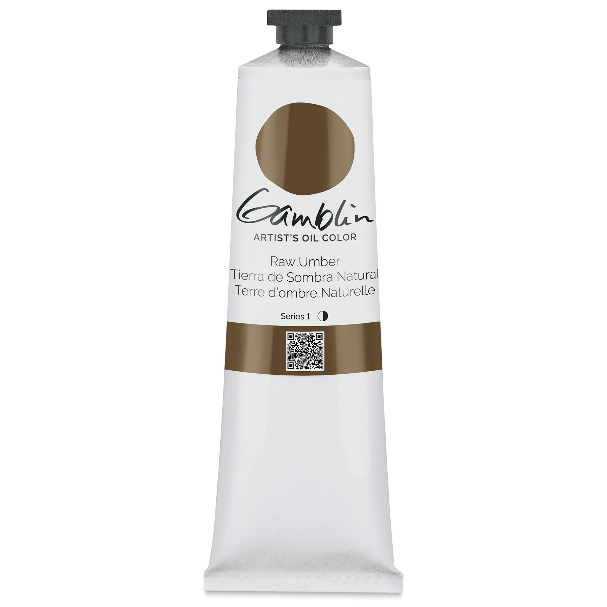 Gambmlin Oil Color Raw Umber 150 ml tube