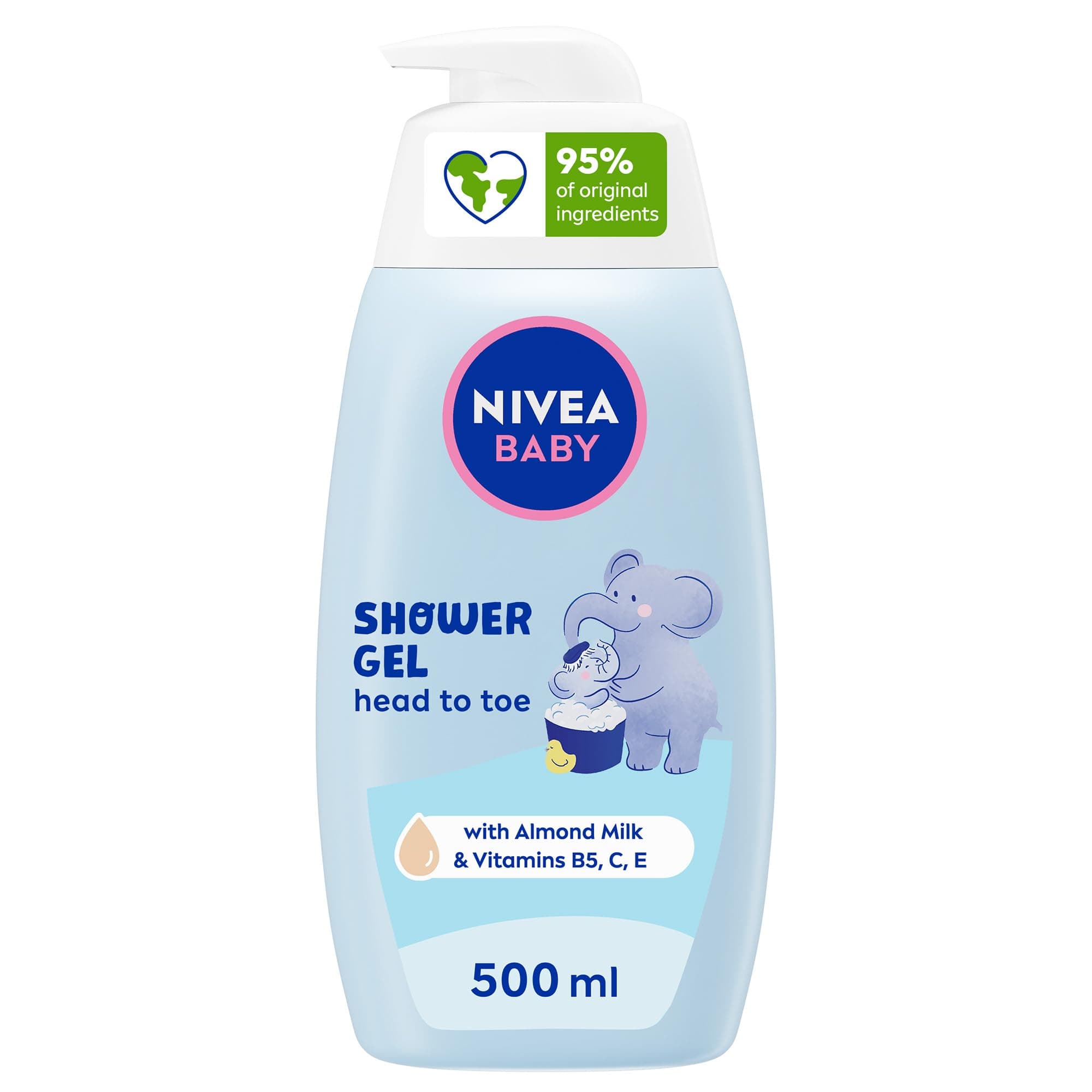 BABY Body and Hair Wash Gel 2-in-1, 500 ml with Pump