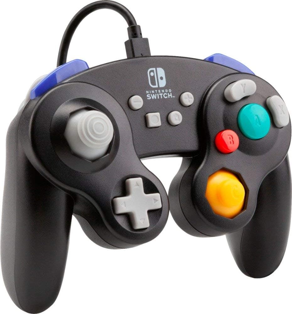 PowerA Wired Officially Licensed GameCube Style Controller/Super Smash Bros. Black