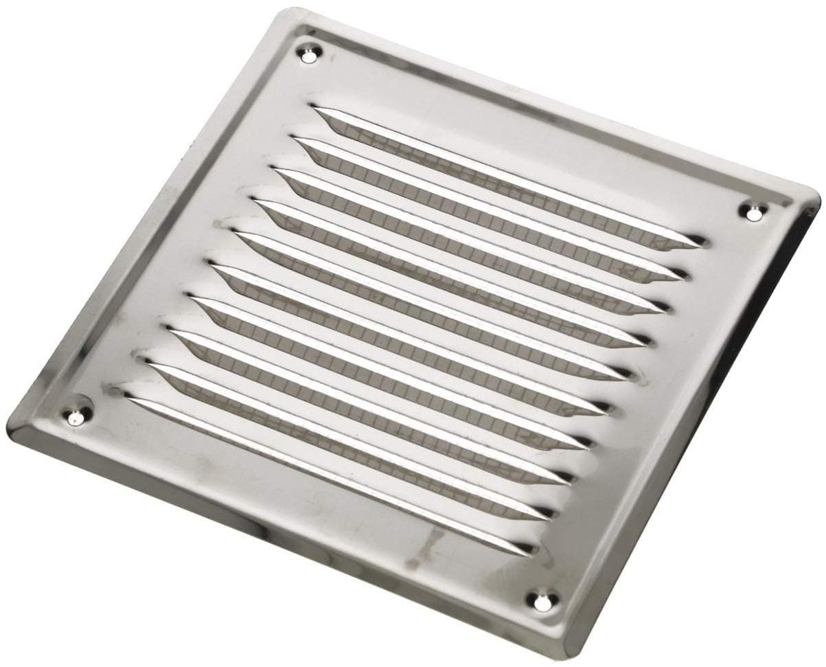 KOTARBAU05907465900034 Ventilation Grille, Chrome, 16,5 x 16,5 cm