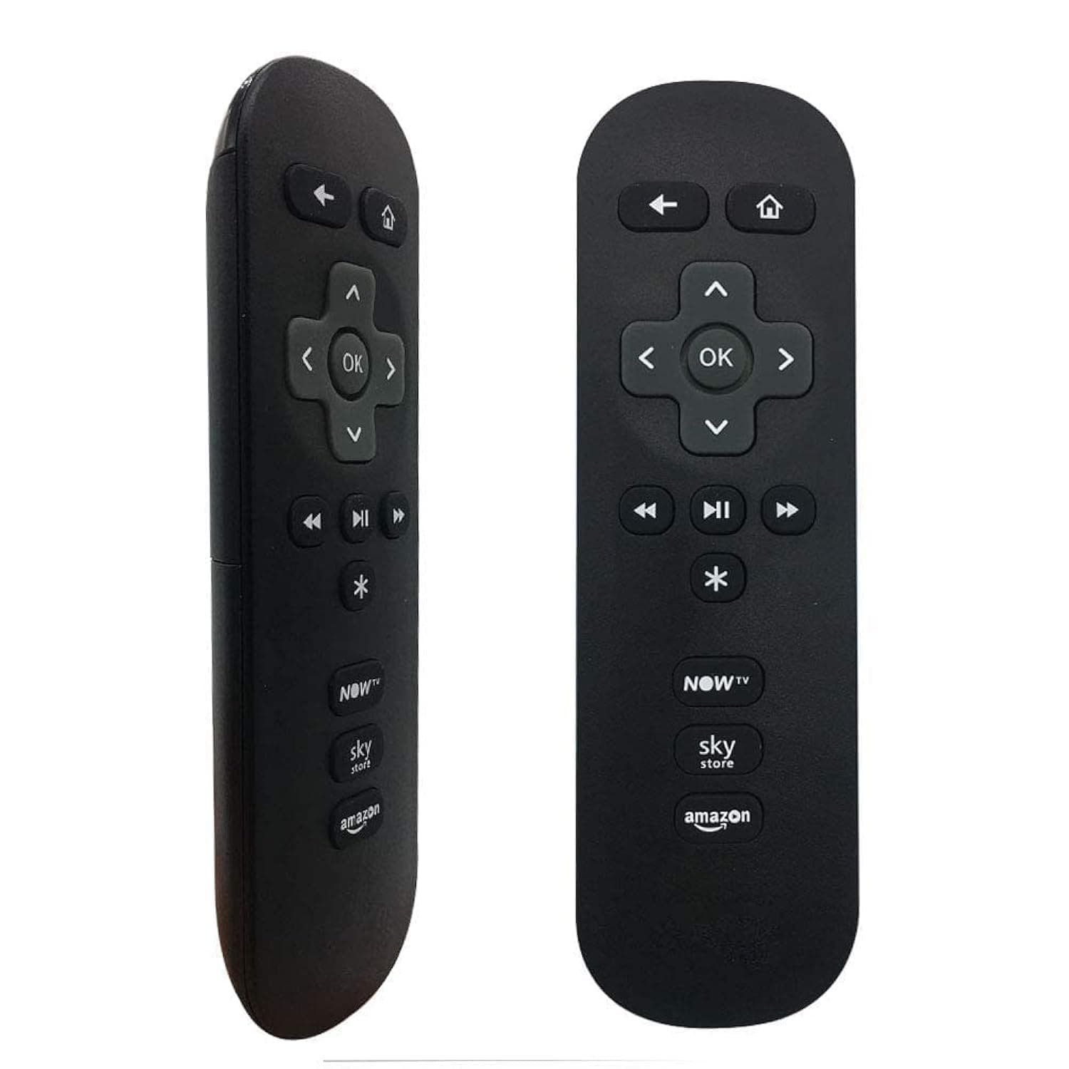 FOXRMT Replacement NOW TV Remote for All NOW TV BOX 1/2/3/4(Hd, Lt, Xd, Xs) 3 Channel Shortcut Buttons (black)
