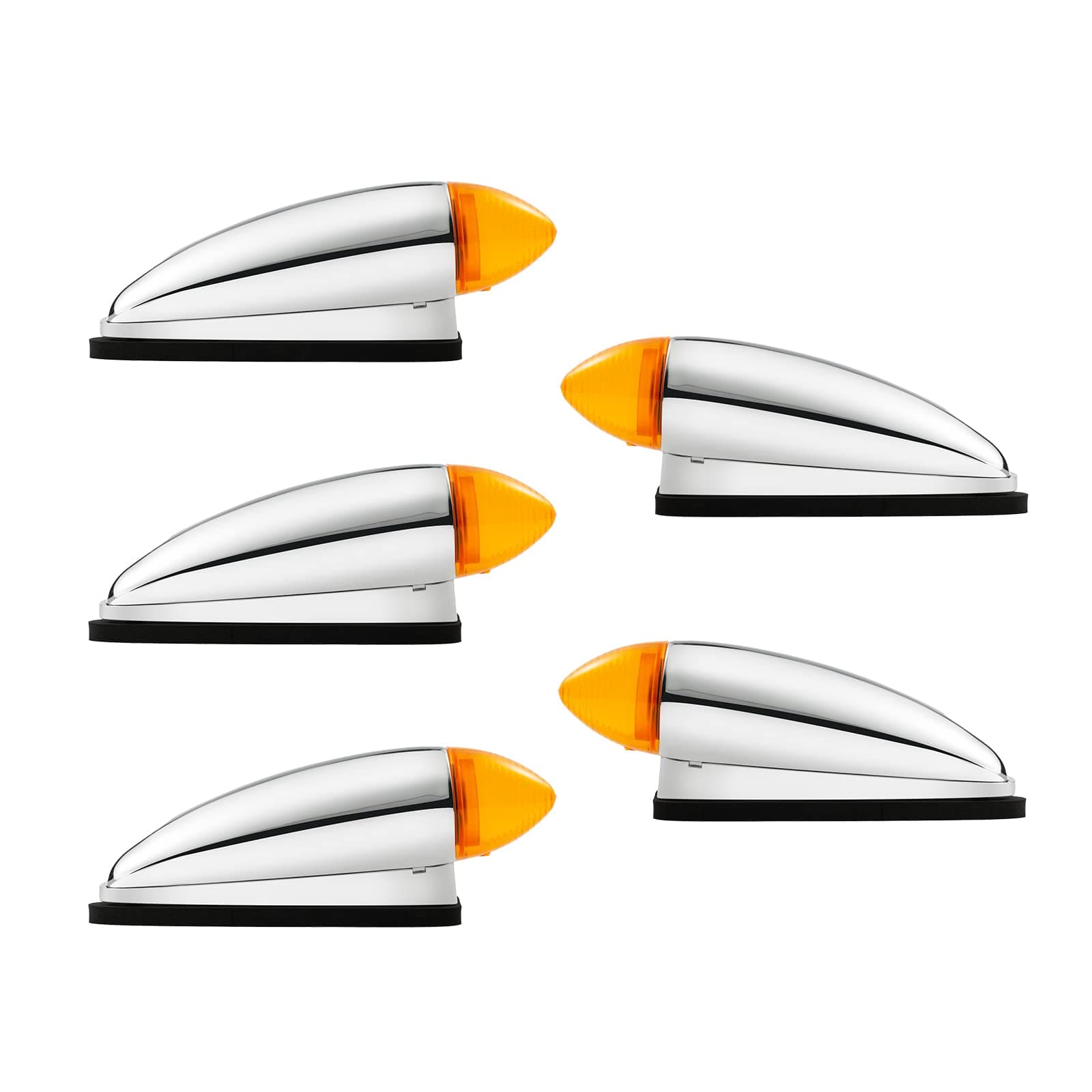 EVERESTHD 5PCS LED Roof Marker Light Top Cab Running Lights Assembly Heavy Du...