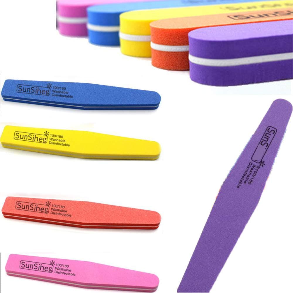 Professional Nail File, Wood NAIL_FILE, Assorted Color