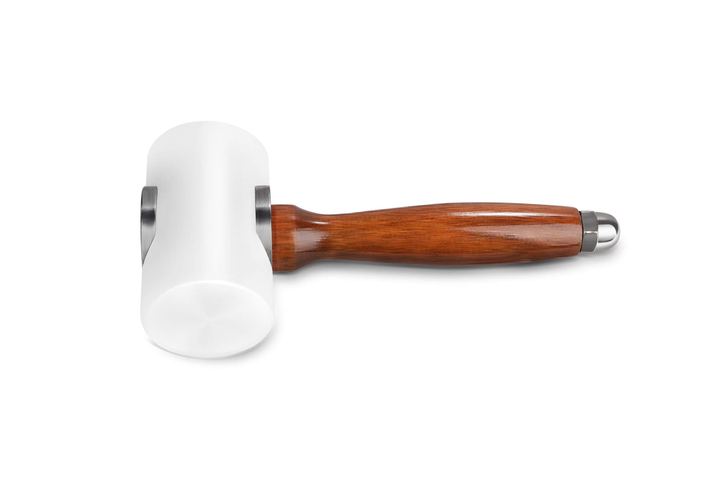 Leather Carving Hammer - Cowhide Rawhide Mallet for Leathercraft, Sewing, Flooring, Tent Stakes, Woodworking, Camping DIY - T-Head Rubber Mallet