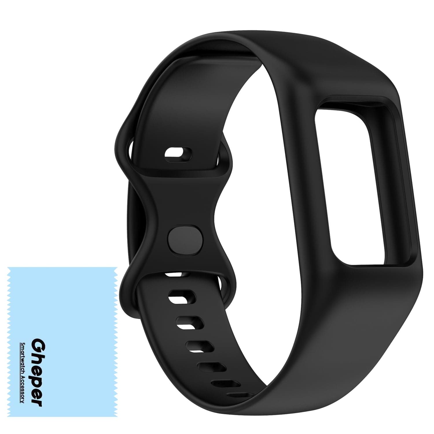 Soft Silicone Watchband Compatible with Fitbit Charge 6/5/4/3/3SE, Standard Design, 5.5"-8.7" Wristband