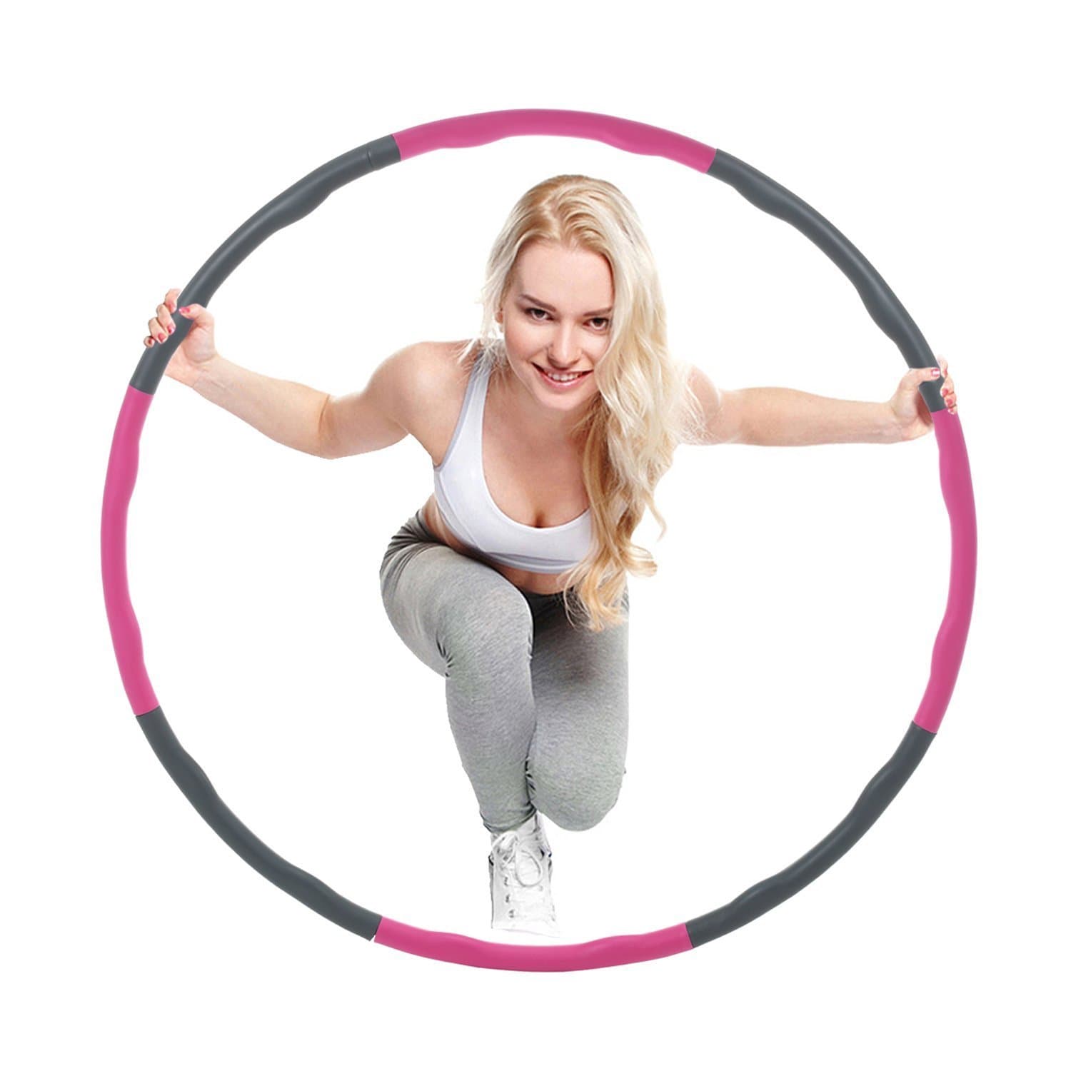 SK Sports Weighted Hula Hoop - 2.7lbs to 5lbs (Assorted Colour)