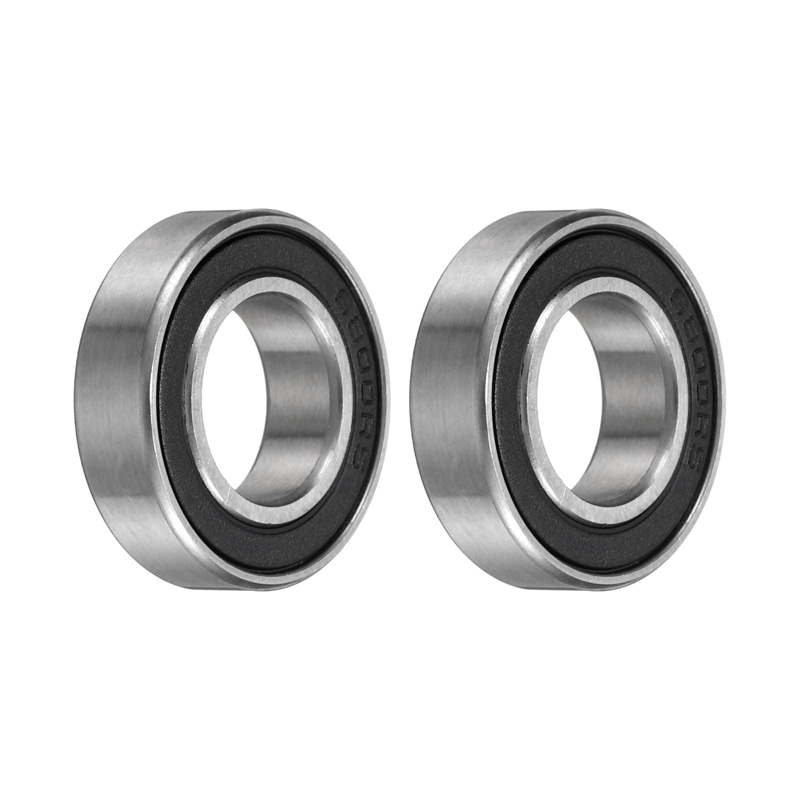 2pcs 6800-2RS Bearing 10x19x5mm, Chrome Steel Double Rubber Seals Miniature Bearing, Lubricated Deep Groove Ball Bearings, P6 (ABEC 3)