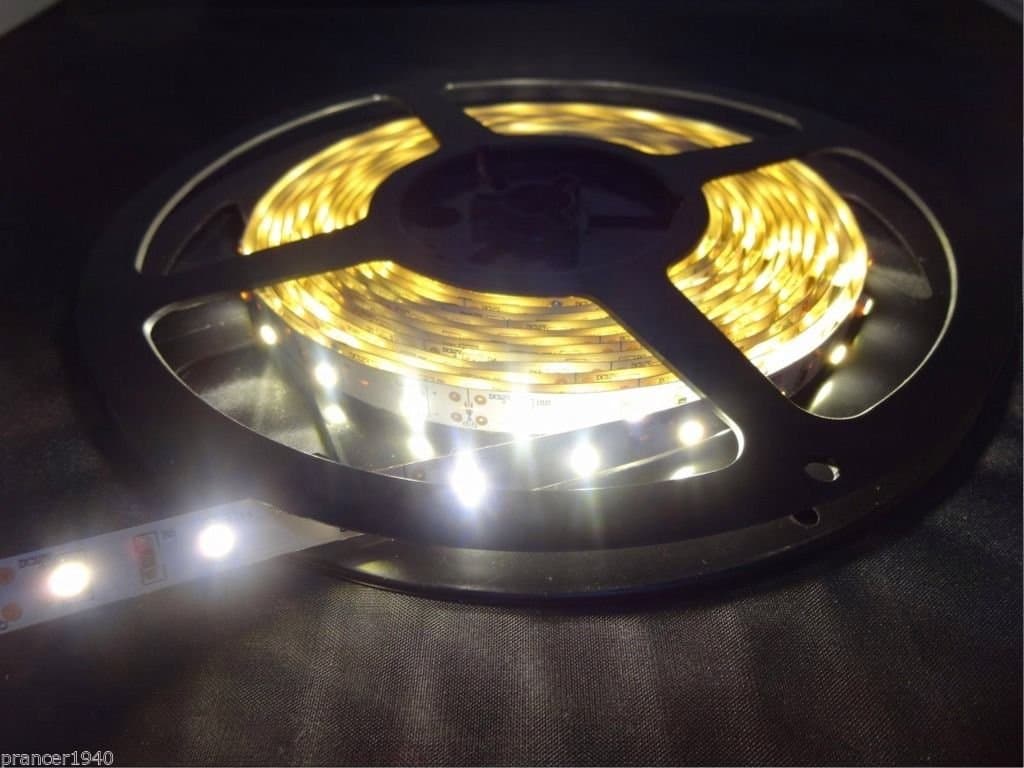 Warm White Cabinet Counter LED Lighting Tape Strip 3528 SMD 5 Meters / 16.4'