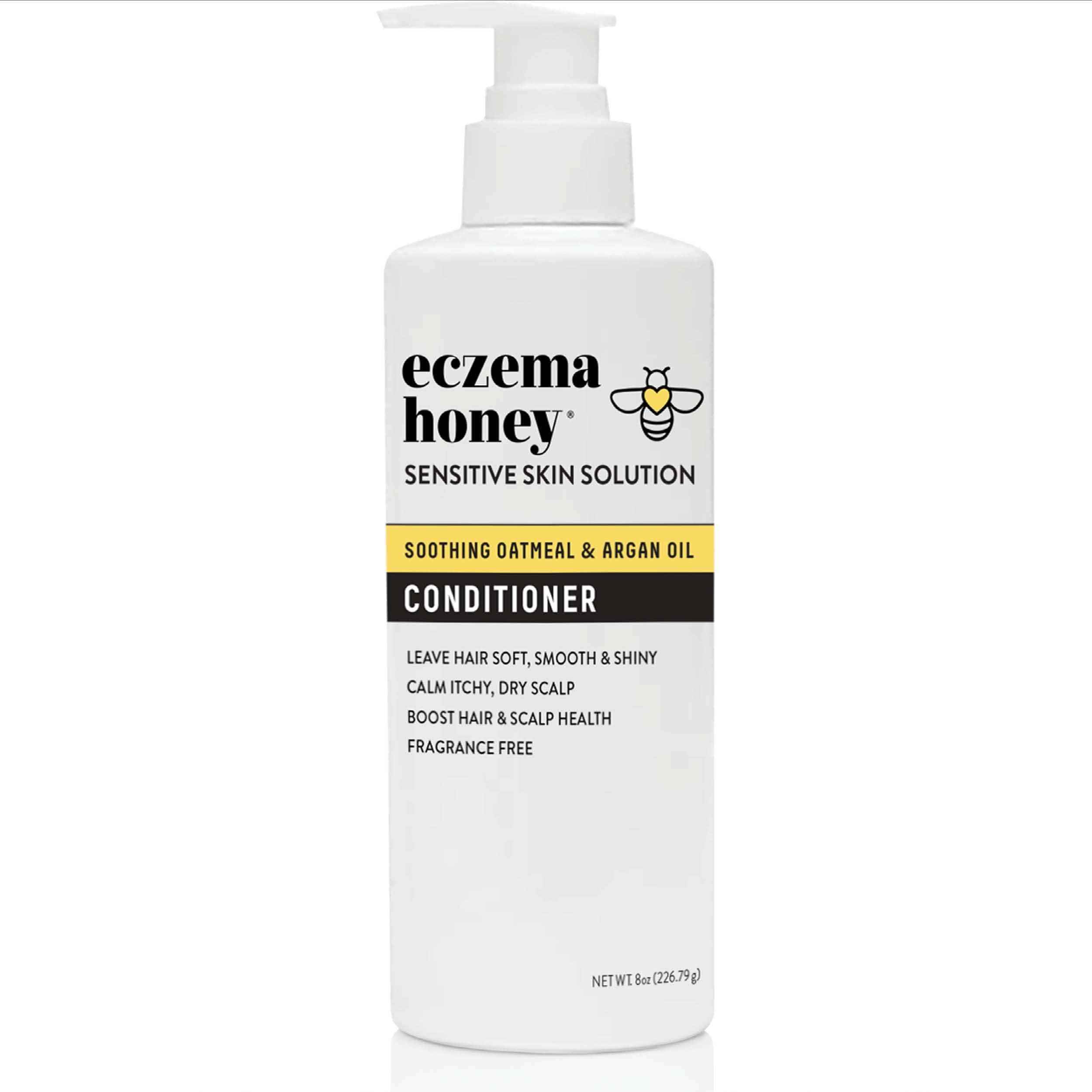 ECZEMA HONEY Nourishing Conditioner - Helps with Psoriasis, Dermatitis, & Flaking - Daily Dandruff Conditioner & Scalp Care - Itchy Scalp Treatment for Men, Women & Kids (8 Oz)