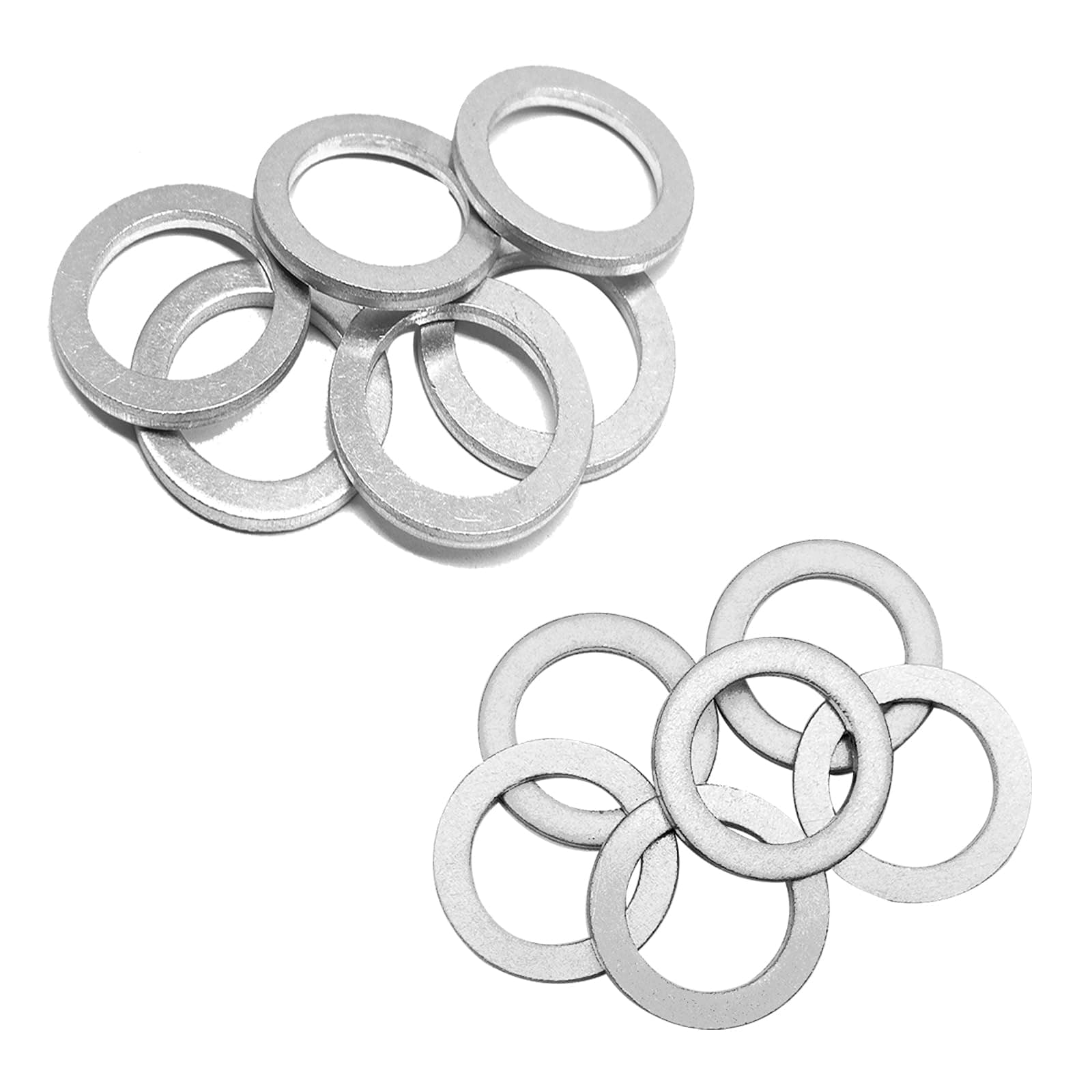 6pcs Transmission Fluid & 6pcs Rear Differential Oil Drain Plug Washer Gasket Seal - 20mm+18mm Replacement for Honda Acura Civic Accord Odyssey CRV Pilot Fit, OEM PN Part# 94109-2000 & 90471-PX4-000