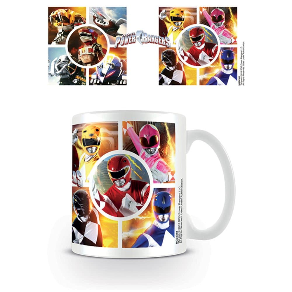 Power Rangers Classic MG24368 Rangers & Zords Ceramic Mug, Multi-Colour, 7.9 x 11 x 9.3 cm