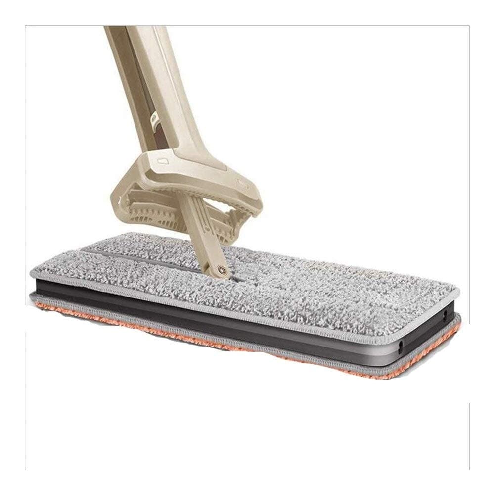 Washable Effortless Double Sided Lazy Mop,Self Wringing Flat Mop 360 Degree Spin Floor Cleaning Mop And Household Cleaning Tool For Hardwood Floor And Tile Cleaning Save Space Automatic Rebound Easy T