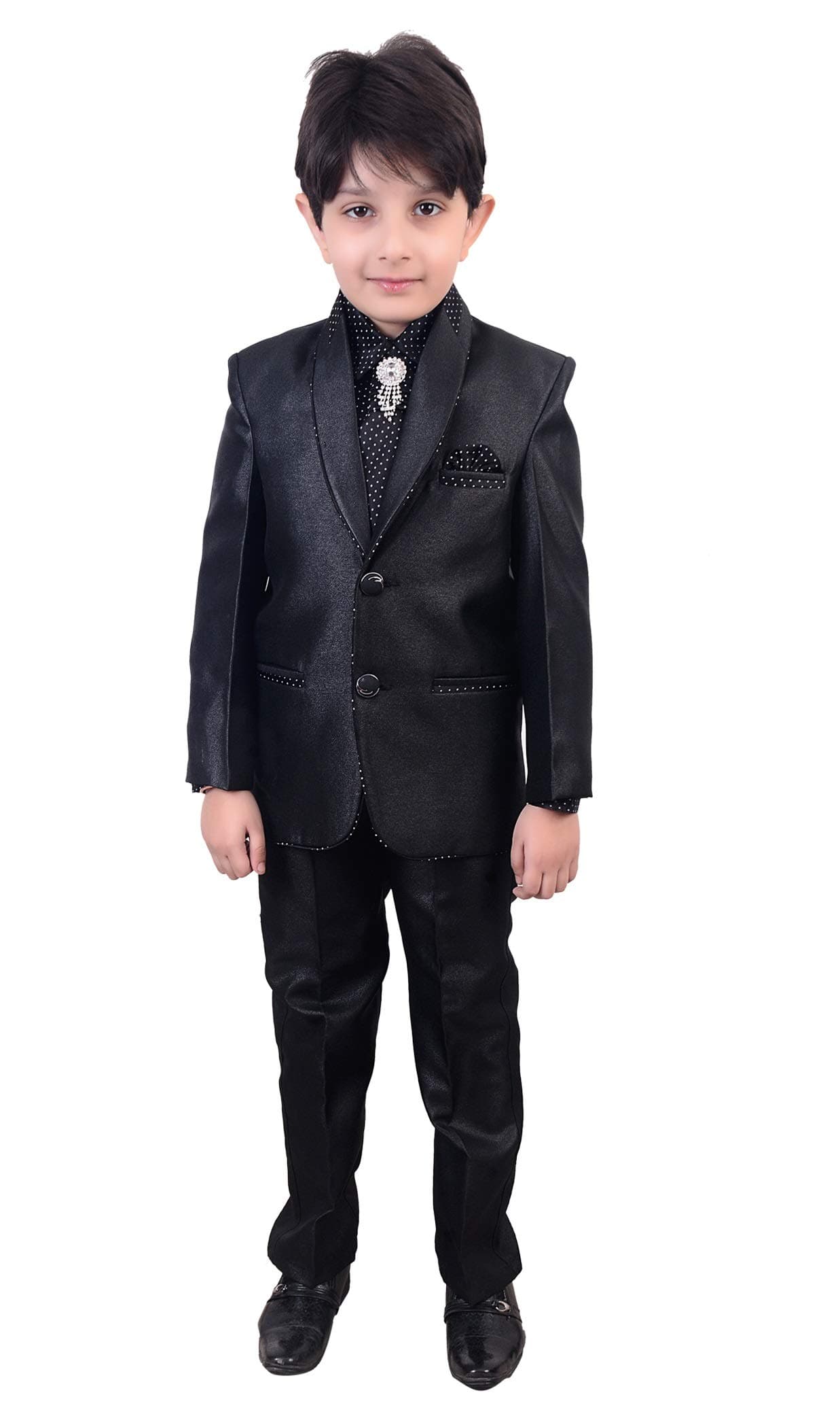 Arshia Fashions Boy's Synthetic Coat Suit