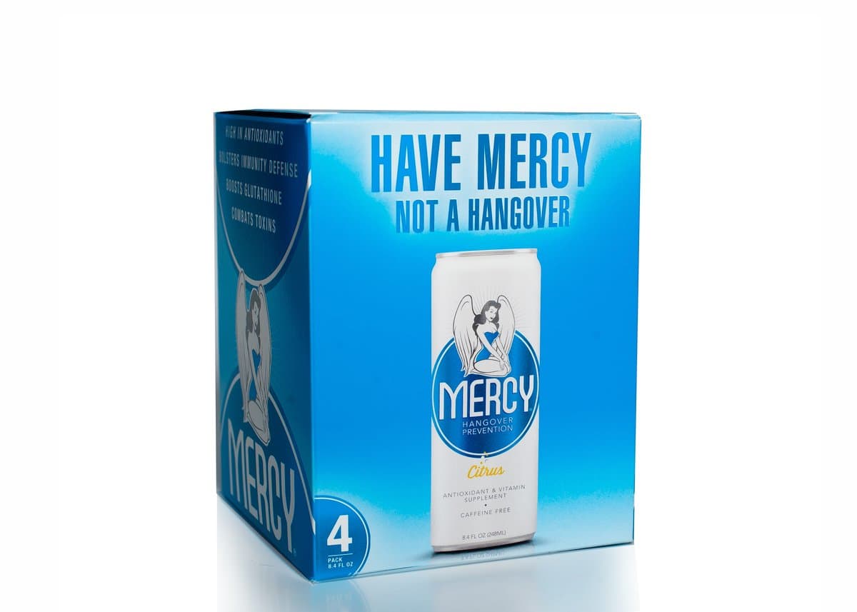 Mercy Hangover Prevention Drink, Citrus Flavor, 8.4 oz (Pack of 4)