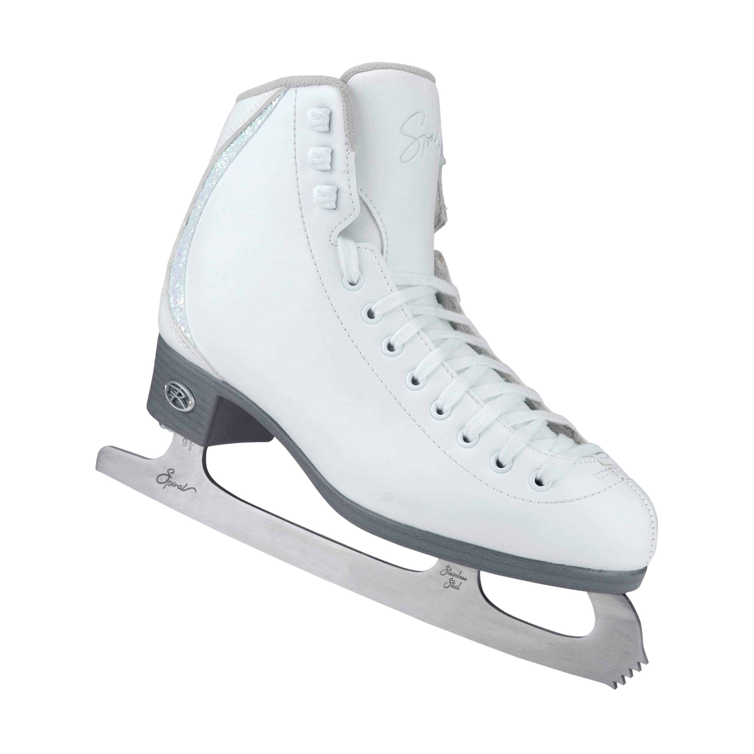 Riedell Sparkle Ice Skates - Recreational Soft Beginner Figure Ice Skates | Snow